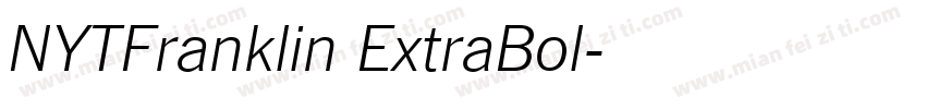 NYTFranklin ExtraBol字体转换